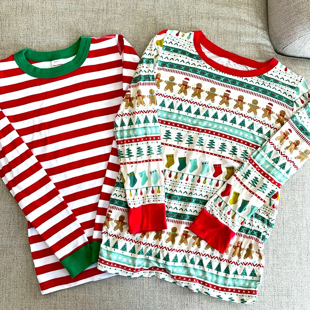 Little Sleepies & Hanna Andersson pajama top bundle, *small flaw